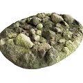 Natural Stone and Wood with Organic Texture for Decorative Landscape Design