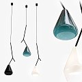 modern chandelier lily pendant chandelier table lamp 3d model