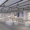 Modern Exhibition Hall Art Hall 3d model