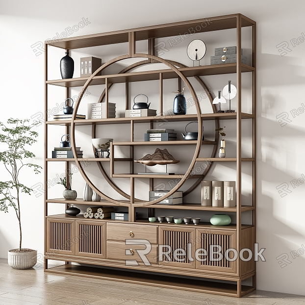 New Chinese Antique Rack model