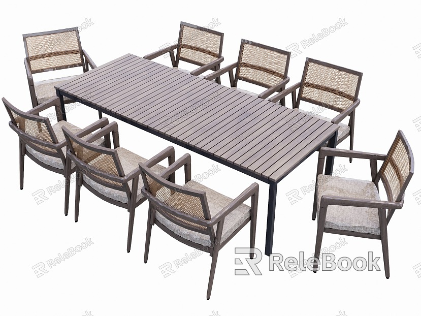 Outdoor Dining Table and Chair model