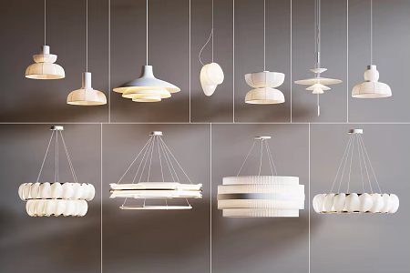 Cream Wind Chandelier Modern Chandelier Combination Chandelier Modern Chandelier Small Chandelier 3d model