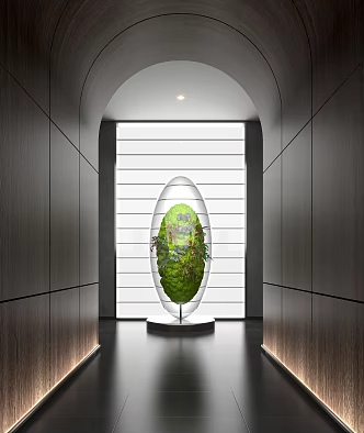 Plant art installation 3d model
