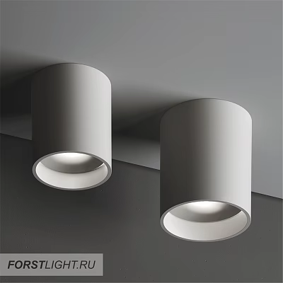 Stylish Modern White Downlights Spotlights Ceiling Mounted Indoor Lighting Design 3d model