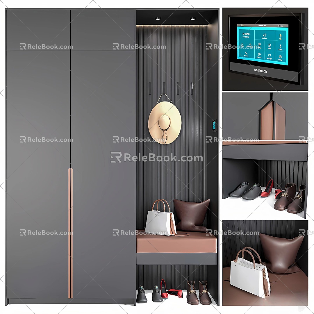 Light Luxury Wardrobe 3d model