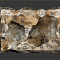 Ancient Classical Architecture Model With Broken Columns And Stone Base Details
