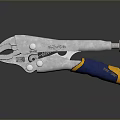 Pipe pliers vise bench vise wrench tool hardware tool processing tool furniture 3d model