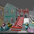 Colorful Indoor Children's Playground With Slide Ball Pit Themed Structures And Fun Play Zones