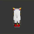 minibus minivan driverless bus school bus van box car 3d model