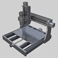 CNC Milling Machine Equipment Machining Center Equipment 3d model