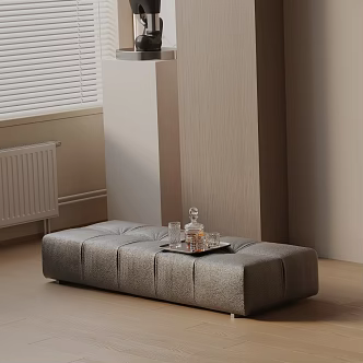 Modern shoe changing stool 3d model