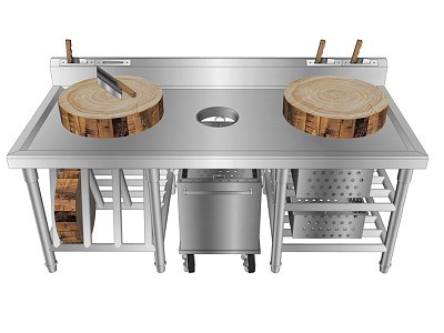 Modern workbench multi-functional cutting stove model