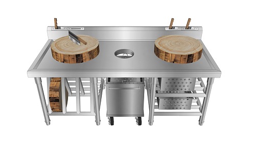 Modern workbench multi-functional cutting stove 3d model