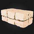 Natural Stone And Wood Blocks With Rough Texture For Decorative Projects