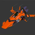 Modern Spaceship Spacecraft Spacecraft 3d model