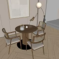 Lounge Table Negotiation Table Coffee Table 3d model