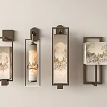 Modern Wall Sconces With Artistic Pattern And Metal Frame Design For Home Decor 3d model