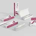 Drug Packaging Box Insulin Drug Box Western Medicine Insulin Syringe Drug Injection Medical Syringe Insulin Packaging Box Drug Packaging 3d model