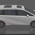 White Modern MPV Car With Sleek Exterior Sunroof And Stylish Front Design