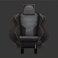 Modern Recliner Chair With Checkerboard Pattern Gray Padded Backrest And Armrests