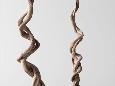 wood carving ornaments 3d model