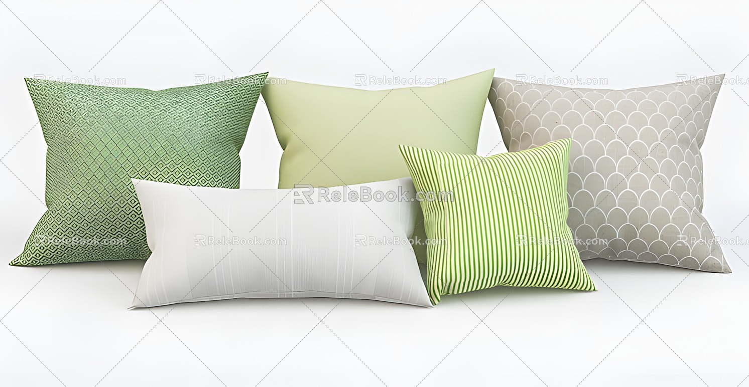 Pillow modern small fresh 3d model