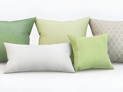 Pillow modern small fresh 3d model