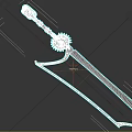 Manual Gear Driven Saw Equipment with Long Serrated Blade and Metal Structure