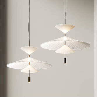Umbrella Chandelier Bedside Chandelier Restaurant Chandelier Art Chandelier Cream Wind Chandelier Decorative Chandelier 3d model
