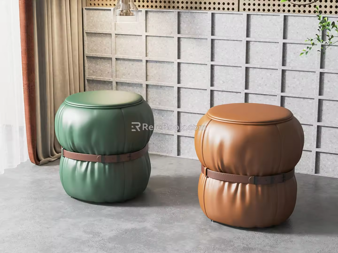 New Chinese Style Sofa Bench Combination 3d model