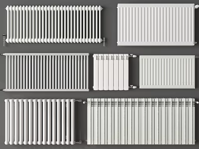 Various Styles Of Radiators For Home Daily Use Electrical Appliances 3d model