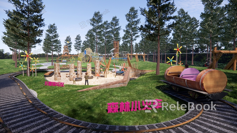 Forest Children's Paradise Unpowered Paradise Jungle Crossing Air Flying Cable Children's Play Area Wild Luxury Manor model