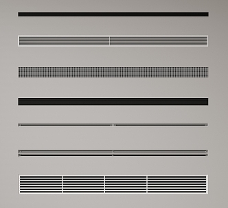 Central air-conditioning air outlet Claw-shaped air outlet Very narrow air outlet New air outlet regular air outlet Narrow frame air outlet 3d model