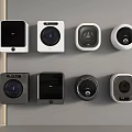 Modern Washing Machines In Various Styles And Colors For Home Use
