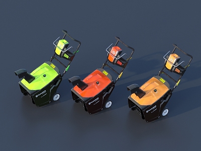 modern lawn mower 3d model