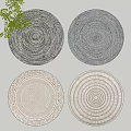 Modern Round Carpet 3d model