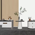 Modern bedside table 3d model