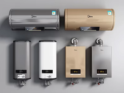 Modern water heater 3d model
