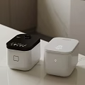 Modern Black and White Kitchen Rice Cookers as Stylish Countertop Appliances