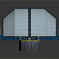 Dome Shaped Technical Equipment With Blue Support Structures And Internal Wiring