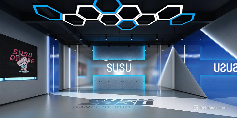 SUSU Dance Studio Professional Fitness Dance Classes In Modern Spacious Training Space 3d model