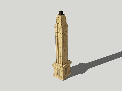 Jane Ou Tower Landscape Tower 3d model Jane Ou Tower Landscape Tower 3d model