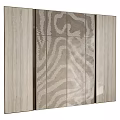 Elegant Background Wall With Zebra Pattern Light Colored Panels And Marble Design