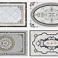 New Chinese Style Tile Floor Mosquet 3d model