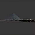 Cartoon Egyptian Pyramid Scene With Desert Landscape Ancient Structures And Map Design