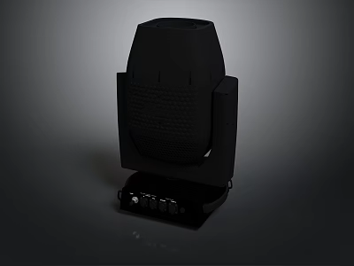 Black Modern Home Living Device With Control Panel And Sleek Compact Design 3d model