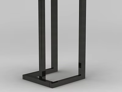 Technology Exhibition Hall With Sleek Black Metal Frame Display Stand Design 3d model