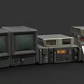 Vintage Electronic Appliances Including Televisions Radios And Classic Tape Players