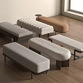 Modern Fabric Sofa Benches With Multiple Colors And Simple Design For Indoor Wooden Floor