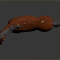 Chestnut Horse 3D Model With Black Mane Blue Eyes And Blue Leg Markings